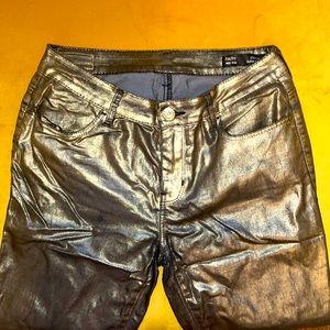 GOLD distressed rock n roll skinny jeans. Buffalo. Stretch, M, fit size 27-28-29